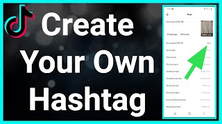 How To Make Your Own Hashtag On TikTok [upl. by Norad407]