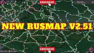 NEW RUSMAP V251PROMODS 270 FOR EURO TRUCK SIMULATOR 2 150 [upl. by Notyarb]