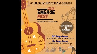 Galileo International EMERGE FEST 2024 [upl. by Hansiain]