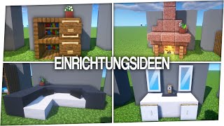 10 Einrichtungsideen in Minecraft [upl. by Paviour498]