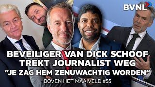 Boven het Maaiveld 55 Beveiliger van Schoof trekt journalist weg  quotJe zag hem zenuwachtig wordenquot [upl. by Aneeles]