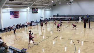 GCHS 2023 Volleyball vs Heartland Christian League Tourn 10 14 [upl. by Nonarb]