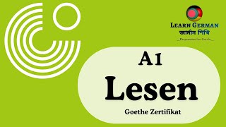 Goethe Zertifikat A1 Lesen  2024  Test 26  Reading Test  German  Exam Preparation [upl. by Imoian963]