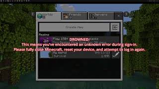 FIX ERROR DROWNED  CANT SIGN IN XBOX APP PC  MINECRAFT BEDROCK PC [upl. by Brockie]