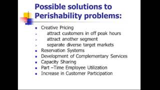 Perishability of Services [upl. by Syramad]