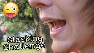 Gleeking Challenge Sacar Saliva con la Lengua 😝😲 [upl. by Dulciana194]