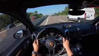 TOPSPEED PORSCHE CAYENNE 30 DIESEL V6 AUTOBAHN [upl. by Giacobo]