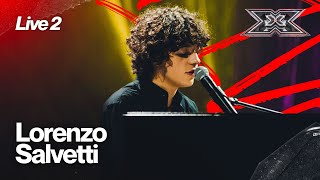 Lorenzo Salvetti con i suoi “100 Messaggi” di Lazza a X FACTOR 2024 LIVE 2 [upl. by Heyde]