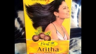 Aritha Powder  Natural Ayurvedic Shampoo review [upl. by Sutniuq]