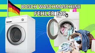 bosch waschmaschine fehler e18 [upl. by Getraer]