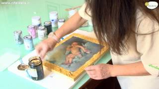 Tutorial decoupage un quadro pittorico parte 2 [upl. by Aronal]