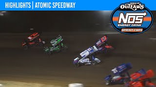 World of Outlaws NOS Energy Drink Sprint Cars  Atomic Speedway  May 24 2024  HIGHLIGHTS [upl. by Ayanet]