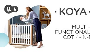 KOYA 4in1 cot by Kinderkraft  cosleeper cot  small and large cot  playpen [upl. by Anawt]