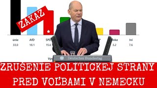 TVRDÉ ZÁSAHY DO DEMOKRACIE V NEMECKU CHCÚ ZAKÁZAŤ DRUHÚ NAJSILNEJŠIU STRANU [upl. by Neevan]