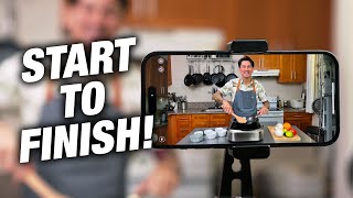 How To Make Cooking Videos On A Phone  Start to Finish [upl. by Deevan]