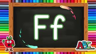 Write the Letter F for ChildrenUppercase and Lowercase Letters Vocabulary of F learn with twinkle [upl. by Eindys]