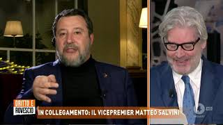 MATTEO SALVINI A DRITTO E ROVESCIO RETE 4 11012024 [upl. by Ketty]