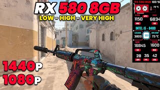 Counter Strike 2 RX 580 8GB  Low High Very High Setting 1080p  1440p [upl. by Kinchen825]