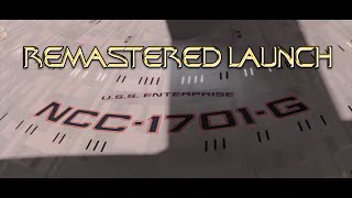 Star Trek USS Enterprise NCC1701G Launch Remastered in Blender Cycles [upl. by Eenhpad607]