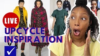 Best FallWinter Thrift Haul  Upcycle Inspiration from Fashion Week Runway Shows [upl. by Mullen]