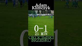 Orzeł Dębno Okocimski Brzesko bramka na 01 Adam Klimczyk shorts okocimski sportbrzesko brzesko [upl. by Jacqui]