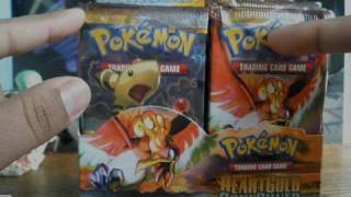 Pokemon cards HeartGold SoulSilver Booster Box opening part 1 [upl. by Assennev]