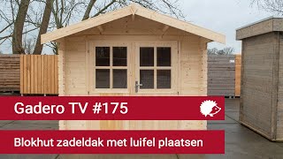 175 Blokhut zadeldak met luifel plaatsen [upl. by Htiek151]