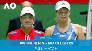 Justine Henin v Kim Clijsters Full Match  Australian Open 2004 Final [upl. by Calandria966]