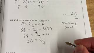 Maths GCSE Foundation exam algebra questions [upl. by Gnuy724]