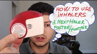 3 How to use inhalers  NextHaler Foster or Fostair [upl. by Drahser]