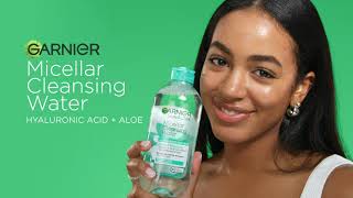 Garnier SkinActive Micellar Water Allin1 Replumping with Hyaluronic Acid and Aloe [upl. by Yvonne]