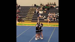 Buckhannon Upshur High School Stunt Group 2 at Robert C Byrd Cheerleading Classic 2023 [upl. by Lyrrad]