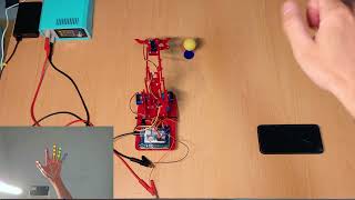 Gesture control Robot Arm MediaPipe MeArm [upl. by Cobby]