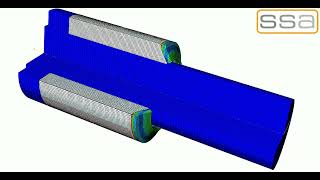 SIMULIA Abaqus Simulation using Coupled Eulerian Lagrangian CEL Seal failing [upl. by Lurleen]