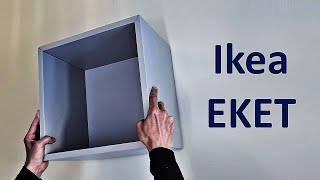 Ikea Eket  assembly and wall mounting [upl. by Hamo]