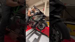 KAWASAKI NINJA ON 🔥 h2r kawasaki ninjah2r shortsfeed viralshorts [upl. by Coco387]