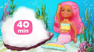 Histoires de sirènes pour filles Vidéos en français avec poupées Barbie [upl. by Nnylram858]