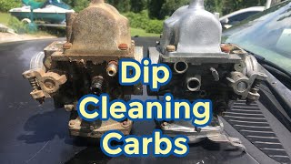 Dip cleaning a motorcycle carb using a gallon can of Berryman ChemDip [upl. by Antoni]