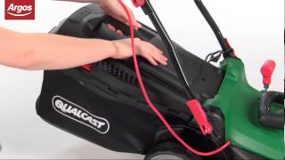 Qualcast 1400W Electric Lawnmower Argos Review [upl. by Alliuqaj]