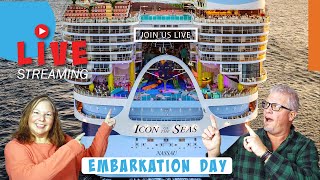 Live From Embarkation Day Aboard Icon of the Seas [upl. by Esaertal758]