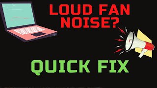 LOUD LAPTOP FAN NOISE  QUICK FIX 2024 [upl. by Aitret]