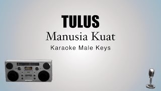 TULUS  Manusia Kuat Karaoke  Male Version Cover High Quality [upl. by Hanako]