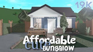 Cute Affordable 19k Bungalow Home  Bloxburg Build [upl. by Goldin]