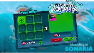 Trade Success Corvurax 7  Creatures Of Sonaria [upl. by Anec]