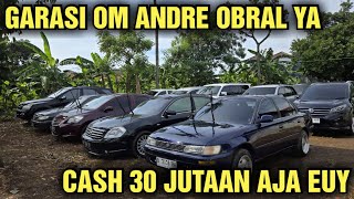 CASH 30 JUTAAN AJA HARGA MOBIL BEKAS DI SHOWROOM GARASI OM ANDRE [upl. by Zebapda]