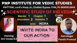 SCIENTIFIC STUDY OF RIG VEDAClass 29Mandal1Sooktha 71 to 10 Invite INDRA to our Action [upl. by Hildagarde]