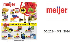 Meijer Weekly Ad US  05052024  05112024 [upl. by Shamus]