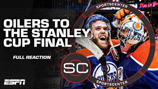 FULL REACTION Oilers beat Stars in Game 6 advance to Stanley Cup Final 🏆  SportsCenter [upl. by Zerlina720]