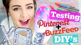 Testing Pinterest and Buzzfeed DIYs [upl. by Kcirtapnhoj]