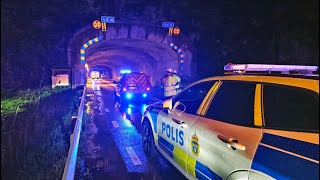 Del113 Driving in Södra länken Årsta Tunnel Stockholm Sweden 4k [upl. by Tortosa396]